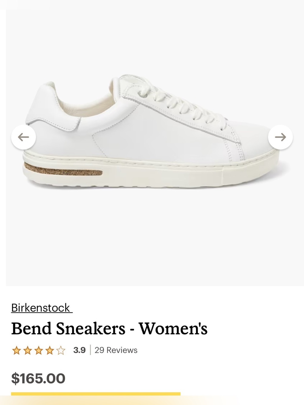 Birkenstock White Leather Low-Top Sneakers for Women
